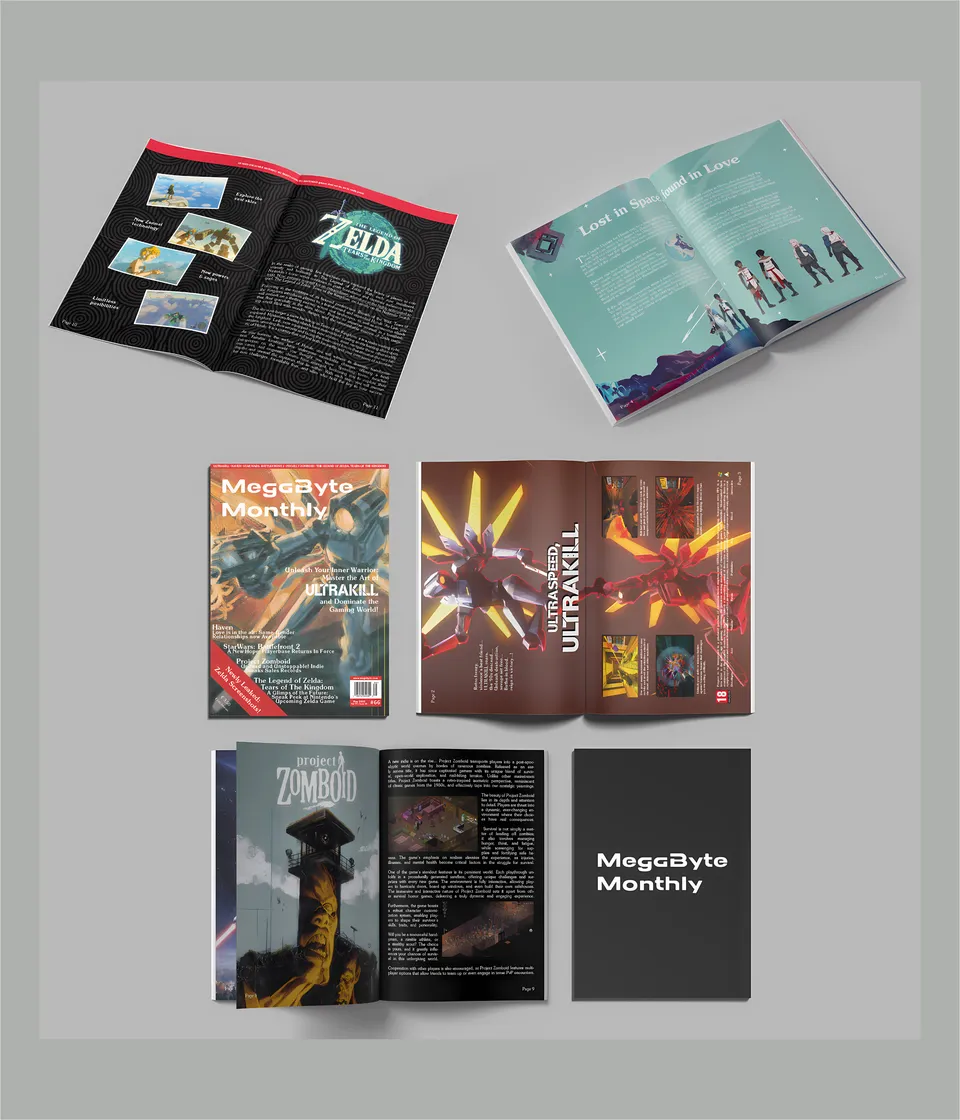Megabyte Monthly — magazine mockup