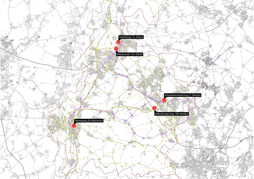 Vista College locations map.
