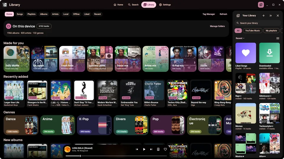 VIsage: The Library page