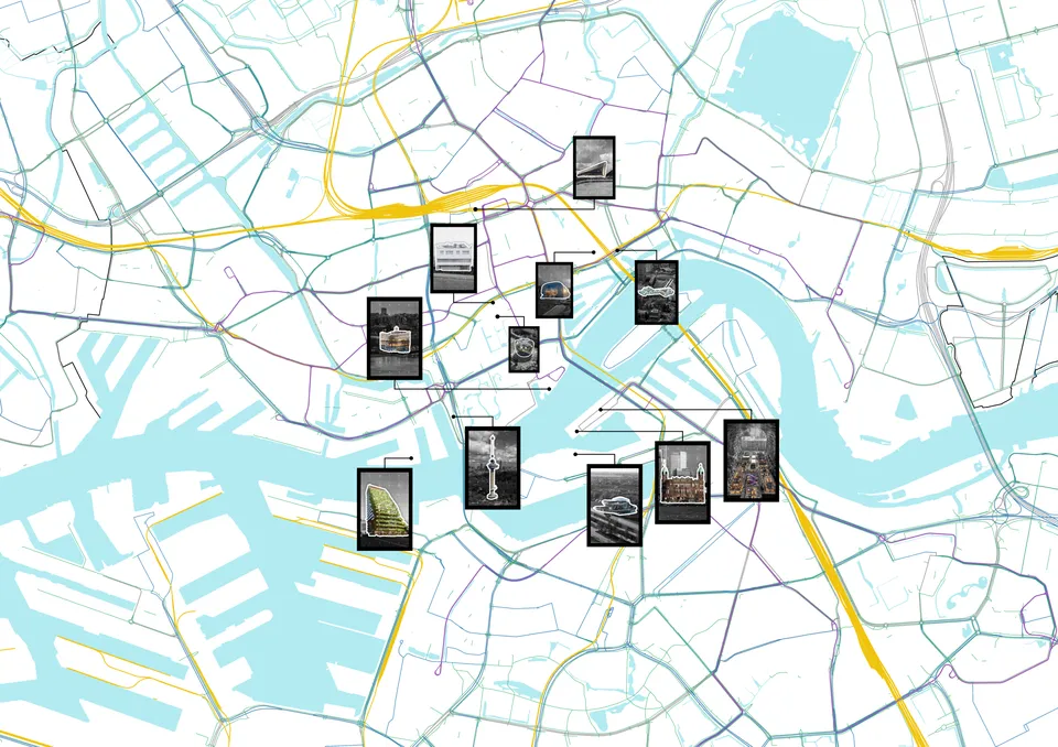 Map of Rotterdam.