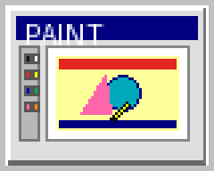 A tiny animated 1990s computer drawing in a paint program